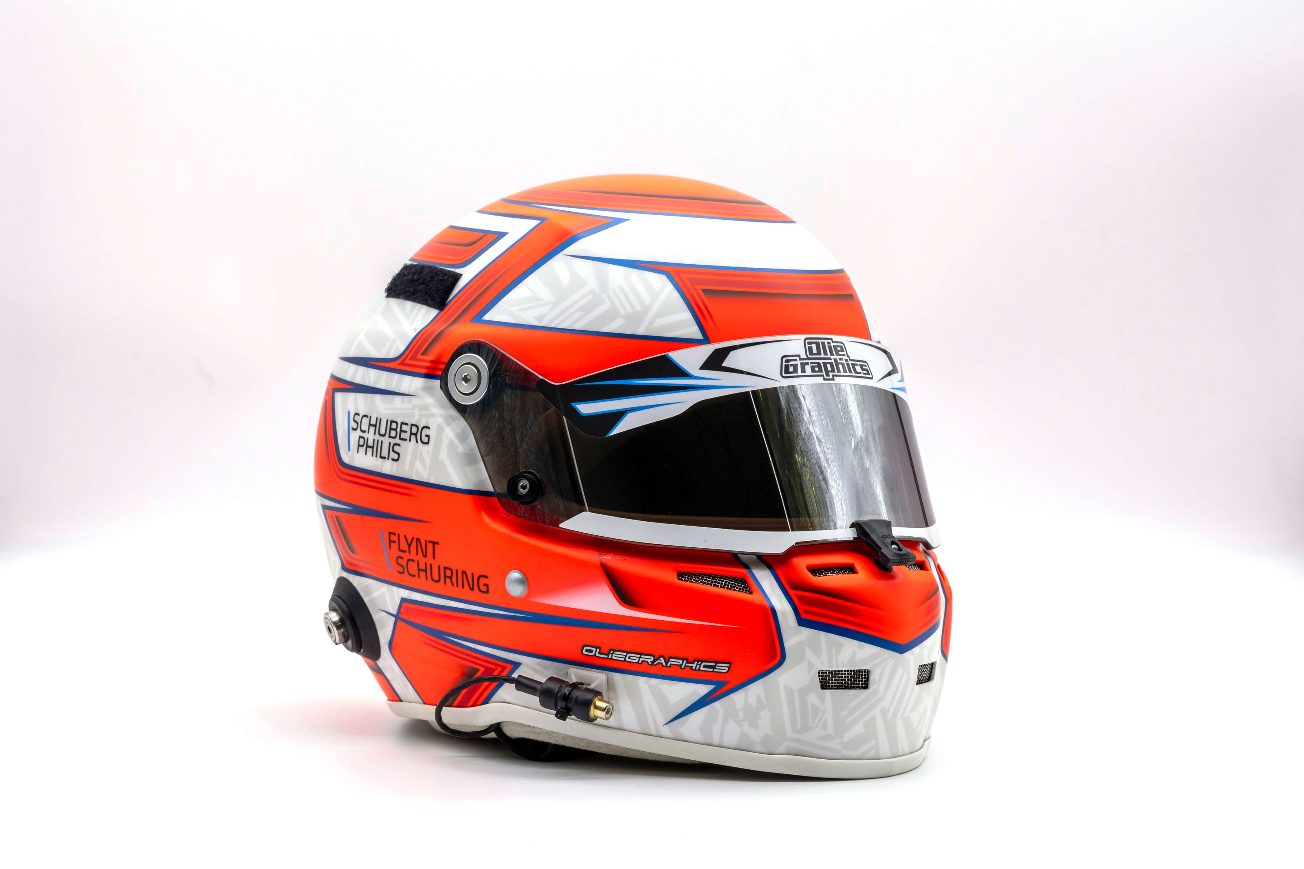 Driver helmet of Flynt Schuring, first picture
